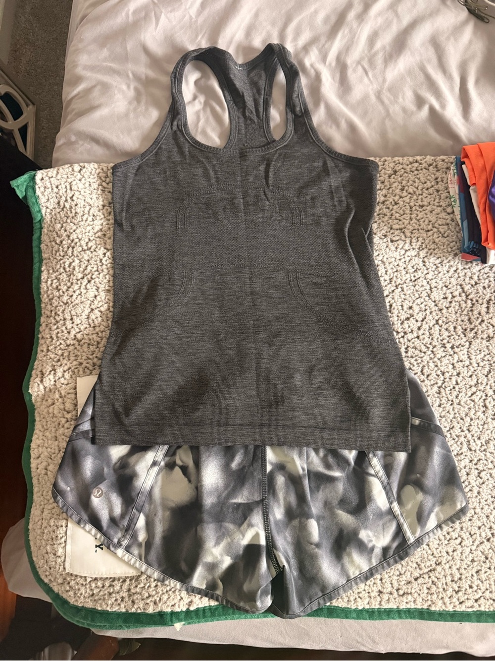 Lululemon Shorts (size 8) and Tank (size 6)